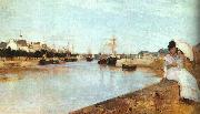 Berthe Morisot The Harbor at Lorient Germany oil painting reproduction
